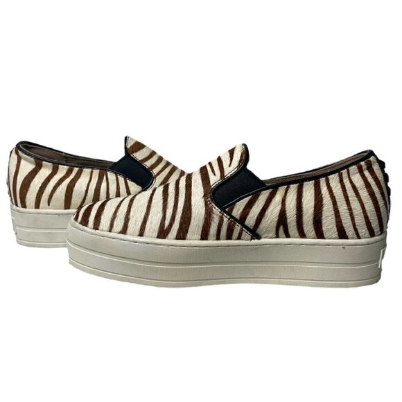 Sketchers Street Rise Fit Zebra Stripe Platform Sneakers - Picture 1 of 5
